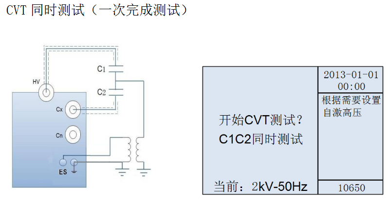 电容式电压互感器试验接线图