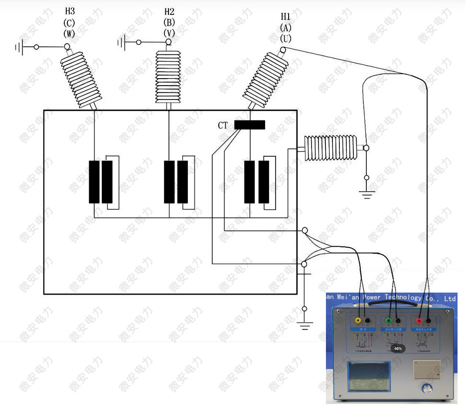 电压法测试变压器套管CT的接线