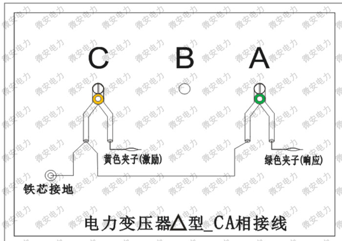 电力变压器Δ_CA试验接线