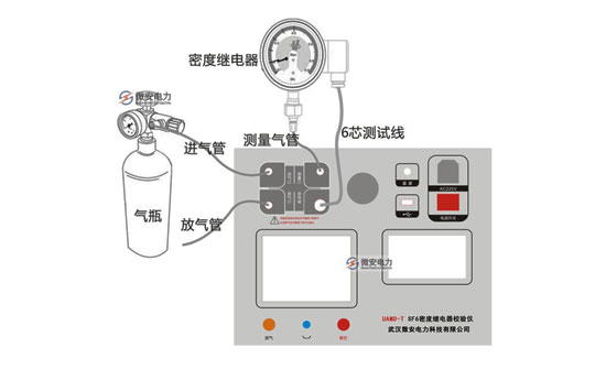 密度继电器校验仪接线图