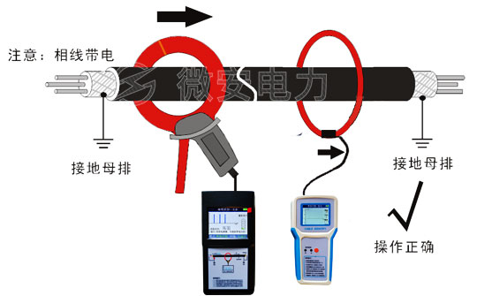 高压电缆识别仪接线