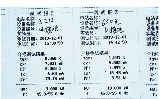 异频介质损耗测试仪结果分析